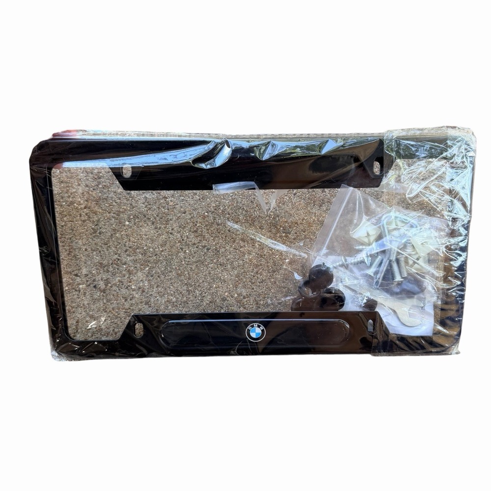 2 PCS BLANK BMW LICENSE PLATE FRAME